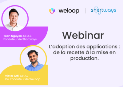 L’adoption des applications : de la recette à la mise en production