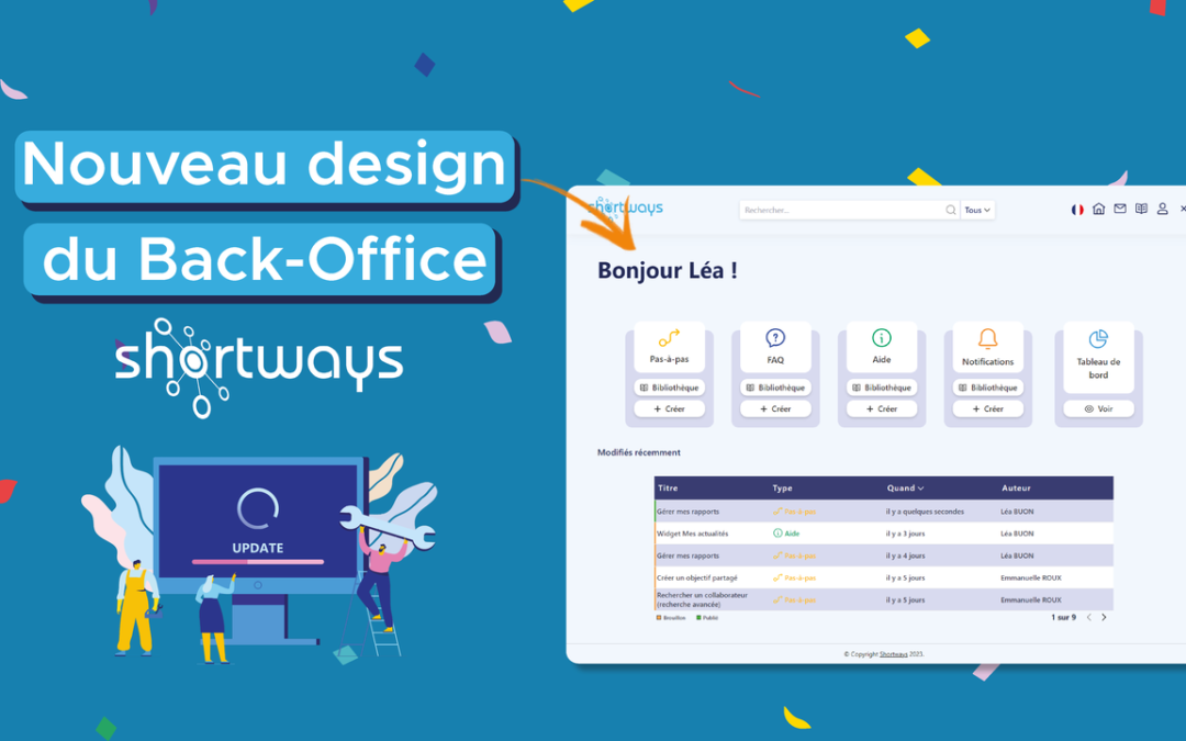 Nouveau design pour notre console de gestion de contenus !