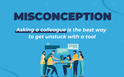 Misconception about User Support: asking a colleague is the best way to resolve issues with my business software
