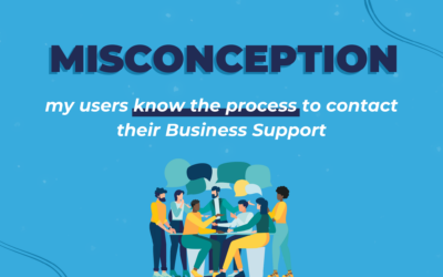 Misconception: My users know the process to contact their business support