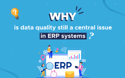 Why is data quality still a central issue in ERP systems?