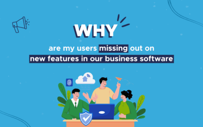 Why are my users missing out on new features in our business software?