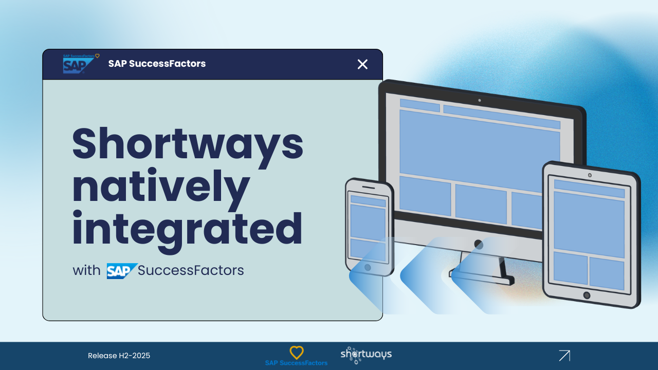 Native integration of Shortways assistant with SAP SuccessFactors
